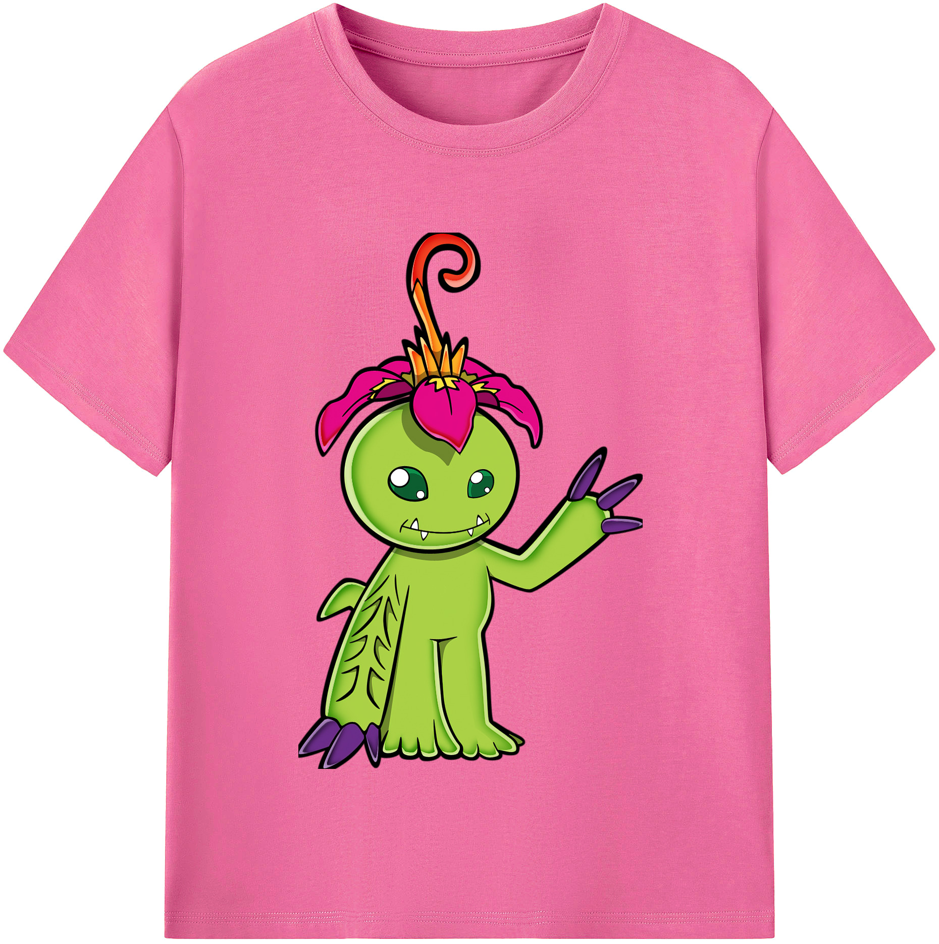 （画像用） Digimon デジタルモンスター/デジモン レディースカジュアルプリントTシャツ（綿100％）